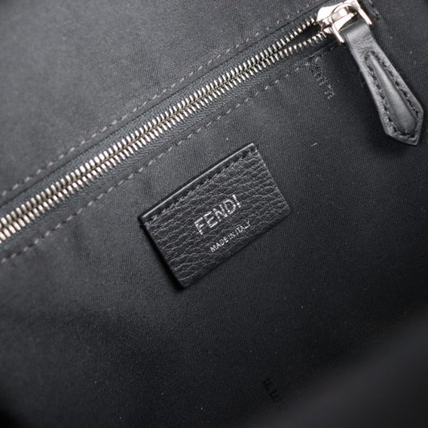 2123083008315 9 Fendi By The Way Backpack Leather Crystal Black