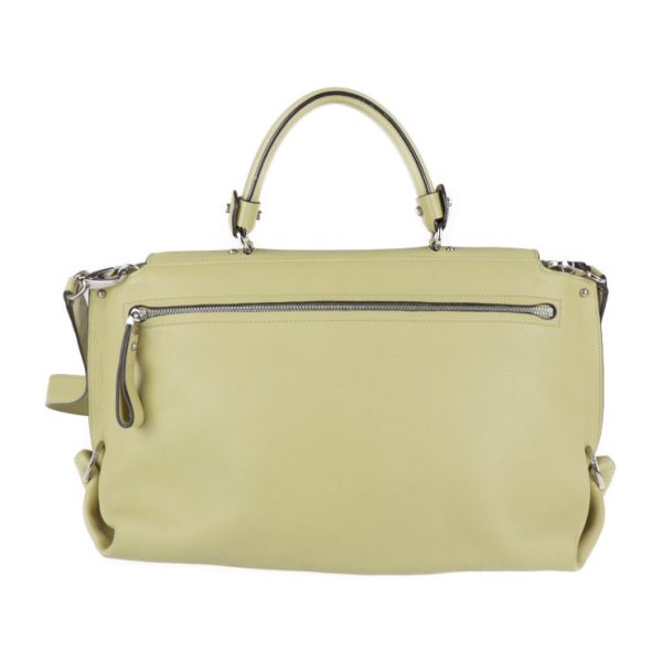 2123083008317 3 Salvatore Ferragamo Gancini Leather Handbag Yellow