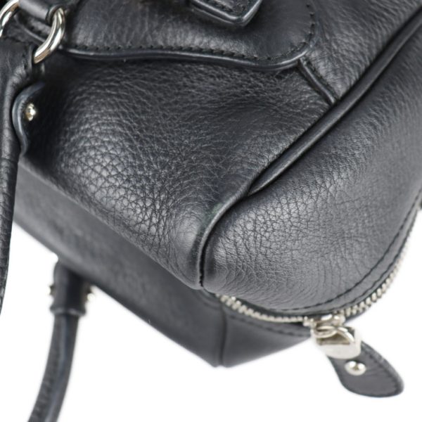 2123083008320 6 Salvatore Ferragamo Gancini Leather Shoulder Bag Black