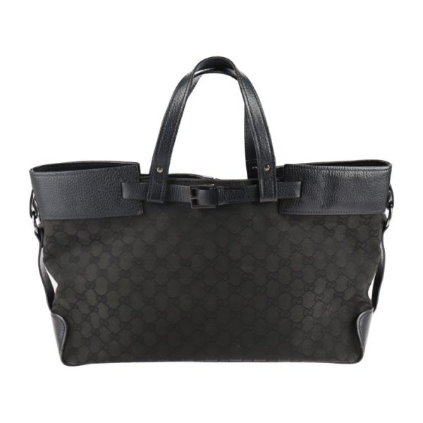 2123093007394 1 GUCCI Tote Bag GG Canvas Black