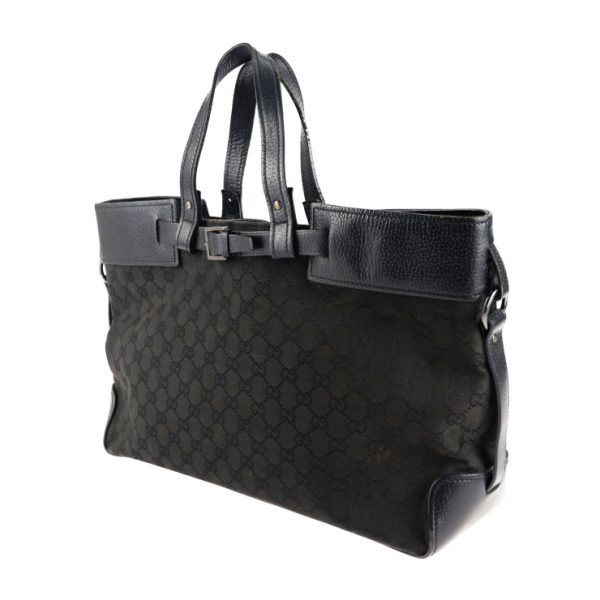 2123093007394 2 GUCCI Tote Bag GG Canvas Black