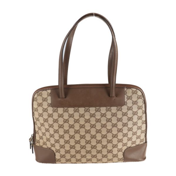 2123093007400 1 GUCCI Handbag GG Canvas Beige Brown