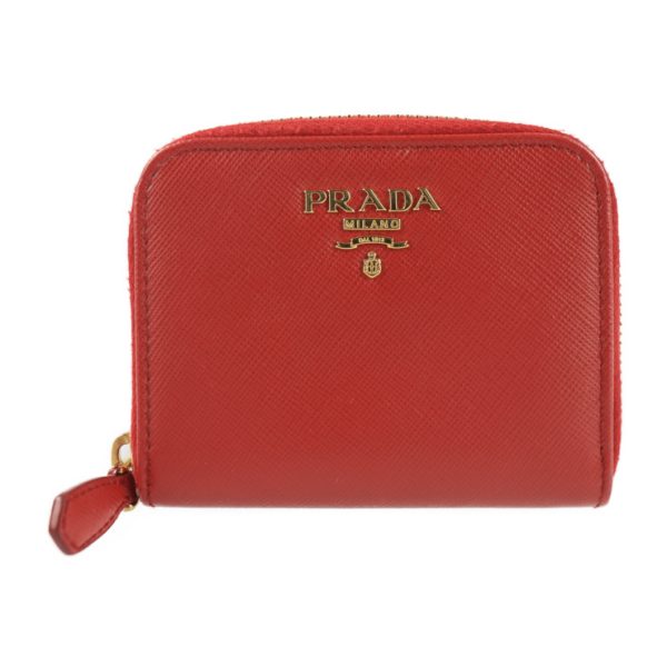 2123093007416 1 Prada Saffiano Leather Coin Case Red