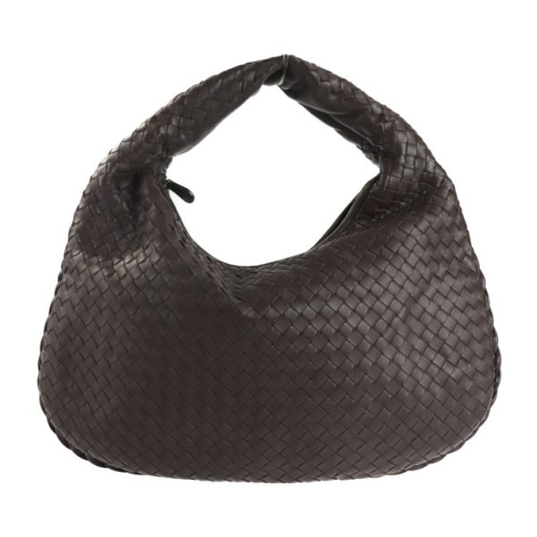 2123093007436 1 Bottega Veneta Intrecciato Leather Shoulder Bag Brown