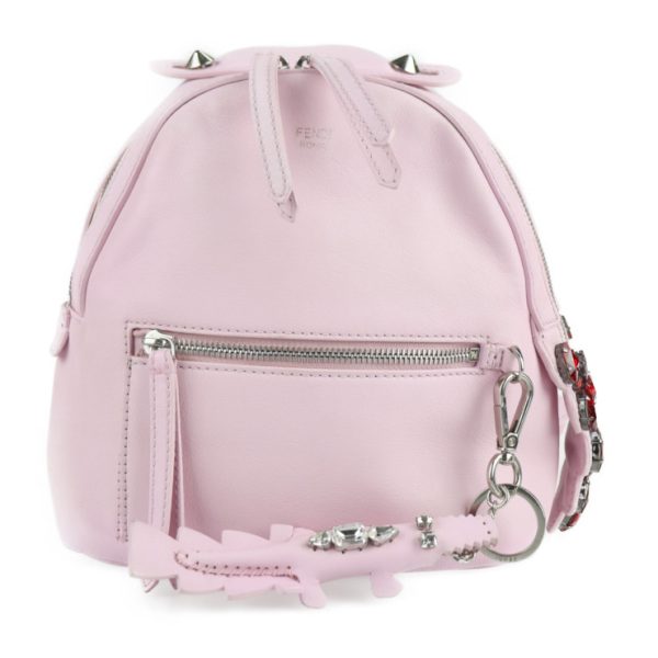 2123123007283 1 Fendi By The Way Rucksack Leather Crystal Pink