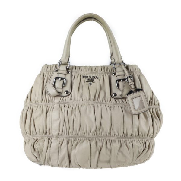 2124023002420 1 Prada Nappa Gaufre Handbag Pomice