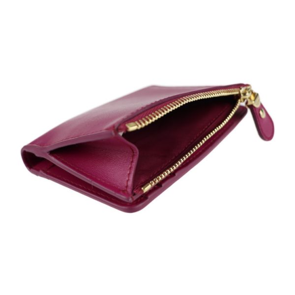 2124023002428 5 Salvatore Ferragamo Vara Calf Leather Card Case Sangria