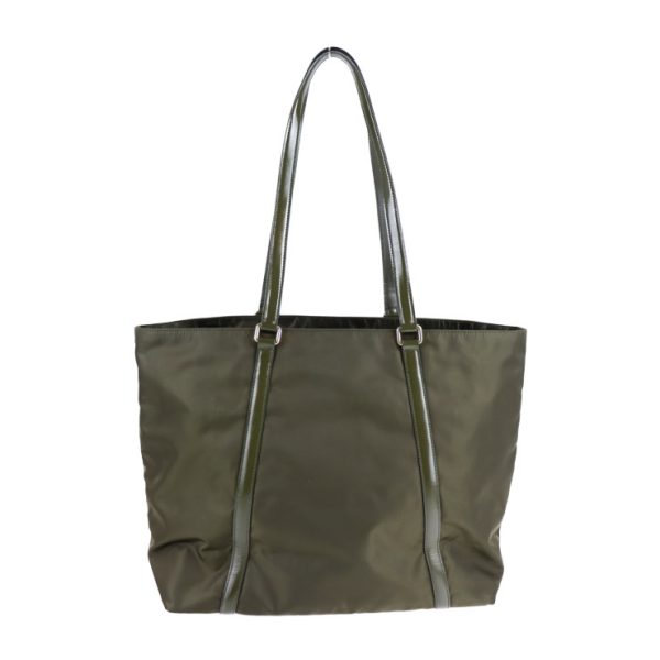 2124063002463 3 Prada Nylon Leather Tote Bag Military Green