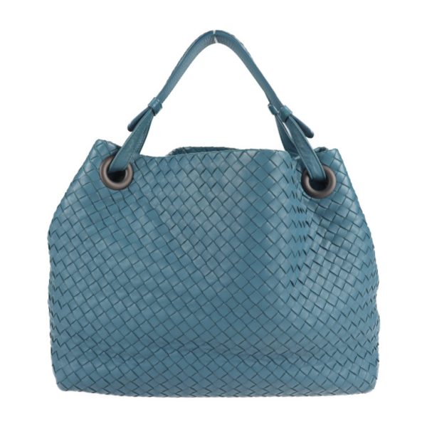 2124063002486 3 Bottega Veneta Intrecciato Leather Handbag Blue