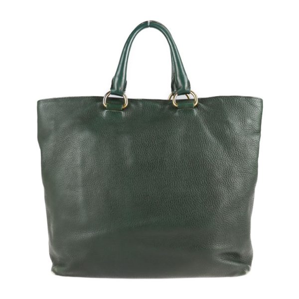 2124063002492 3 Prada Leather Tote Bag Green