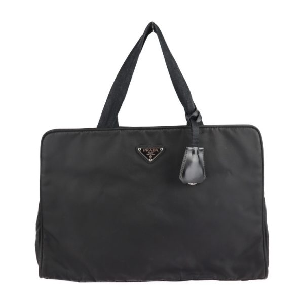 2124063002500 1 Prada Nylon Handbag Black