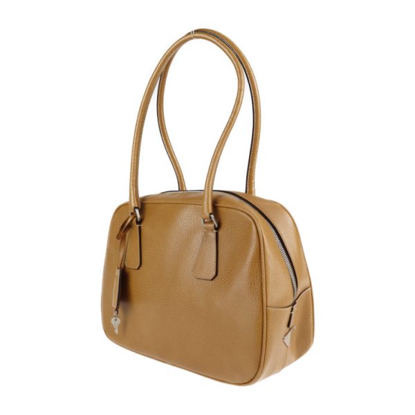 2124063002506 2 Prada Leather Handbag Camel