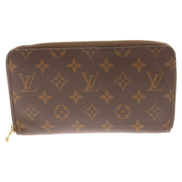 2124a150003 1 LOUIS VUITTON Zippy Organizer Monogram Long Wallet Canvas Brown