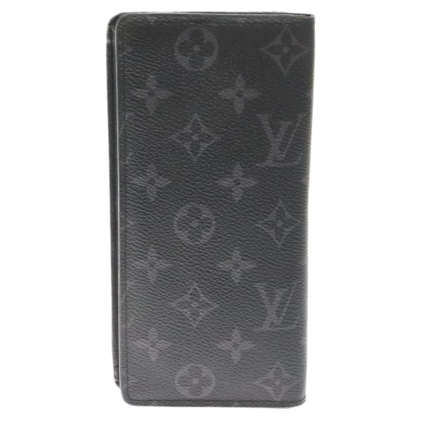 2124d080051 2 Louis Vuitton Monogram Eclipse Portefeuille Brother Bifold Long Wallet Leather Black