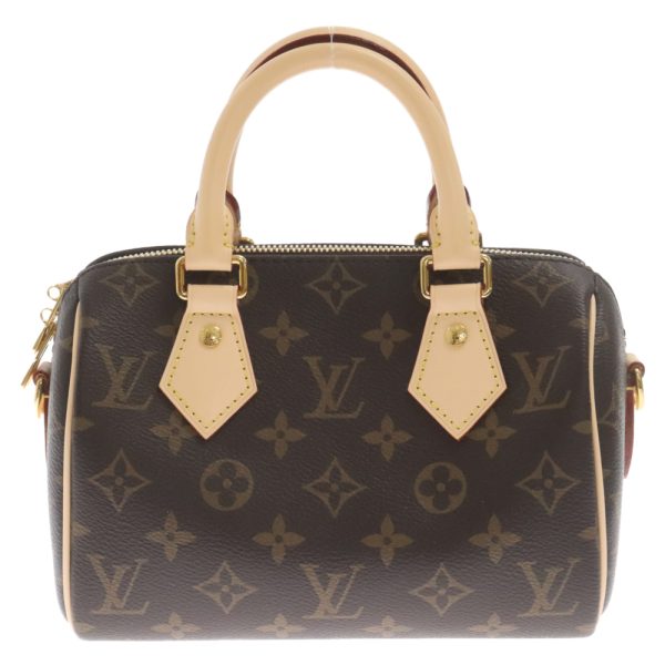 2124f050016 1 LOUIS VUITTON Speedy Bandouliere Shoulder Bag Canvas Brown