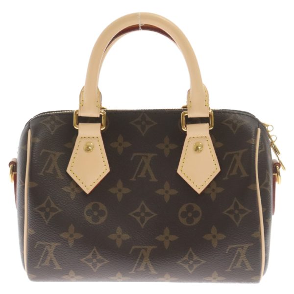 2124f050016 2 LOUIS VUITTON Speedy Bandouliere Shoulder Bag Canvas Brown