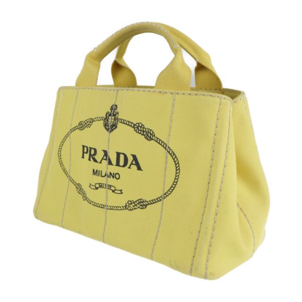 2125033007629 2 Prada Canvas Canapa Handbag Girasole