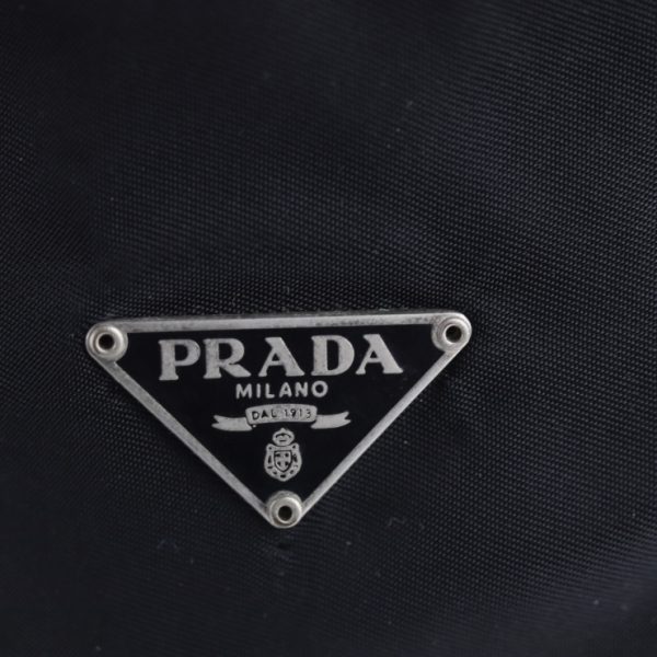 2125033007634 7 Prada Nylon Pouch Black