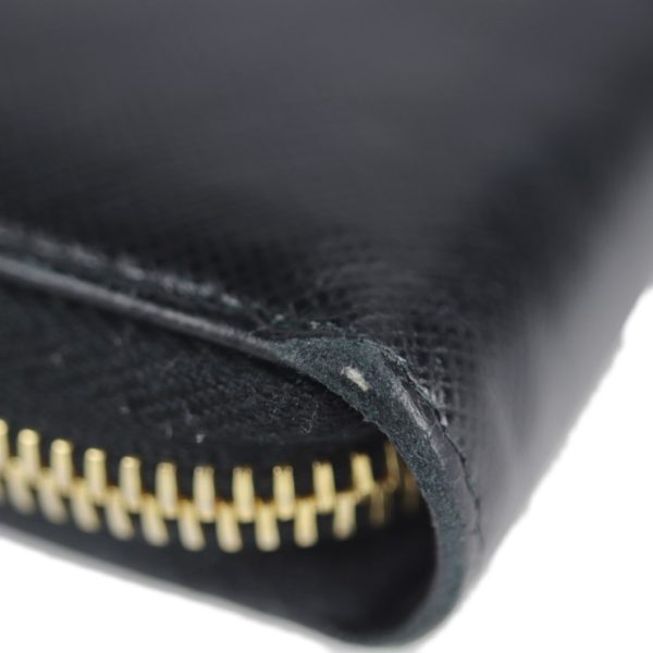 2125051001021 8 Prada Leather Long Wallet Black