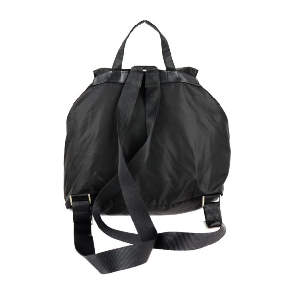 2125083007407 3 Prada Nylon Leather Backpack Black