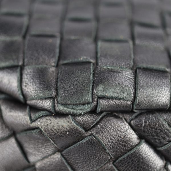 2125113007343 6 Bottega Veneta Medium Campana Intrecciato Leather Handbag Black