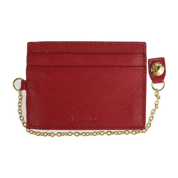 2126043008534 6 Prada Nylon Leather Long Wallet Red