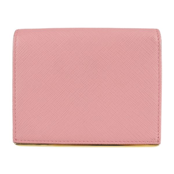 2126043008537 3 Prada Saffiano Leather Compact Wallet Petalo