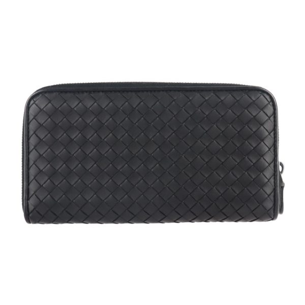 2126053002439 3 Bottega Veneta Intrecciato Long Leather Wallet Black