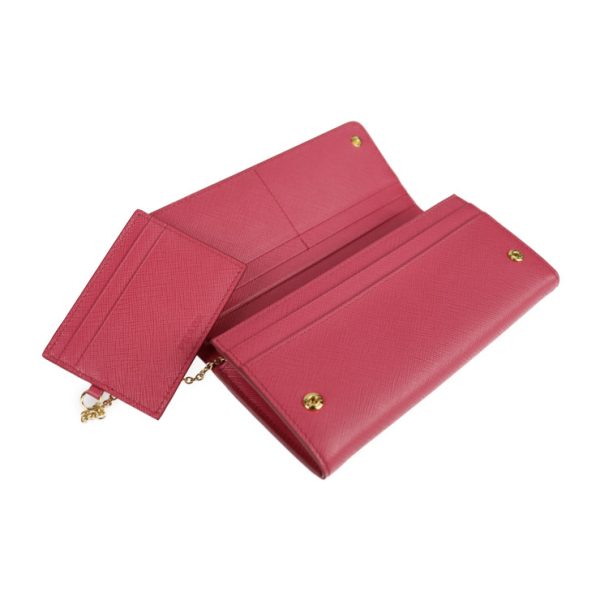 2126073008358 5 Prada Saffiano Leather Long Wallet Peonia