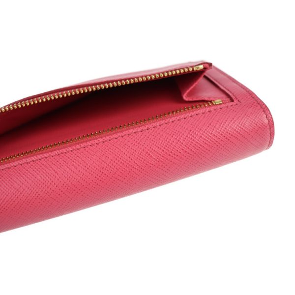 2126073008358 7 Prada Saffiano Leather Long Wallet Peonia