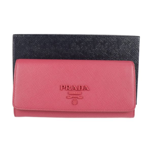 2126073008358 9 Prada Saffiano Leather Long Wallet Peonia