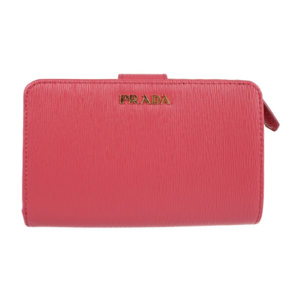 2126073008362 1 Prada Vitello Move Leather Bifold Wallet Peonia