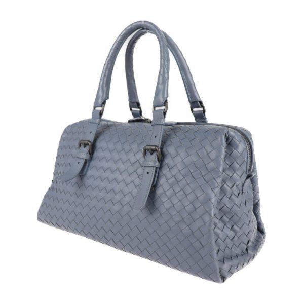 2126073008372 2 Bottega Veneta Prusse Intrecciato Leather Handbag Light Blue