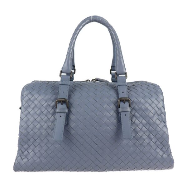 2126073008372 3 Bottega Veneta Prusse Intrecciato Leather Handbag Light Blue