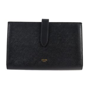 2126093008459 1 Bottega Veneta Leather Wallet Black