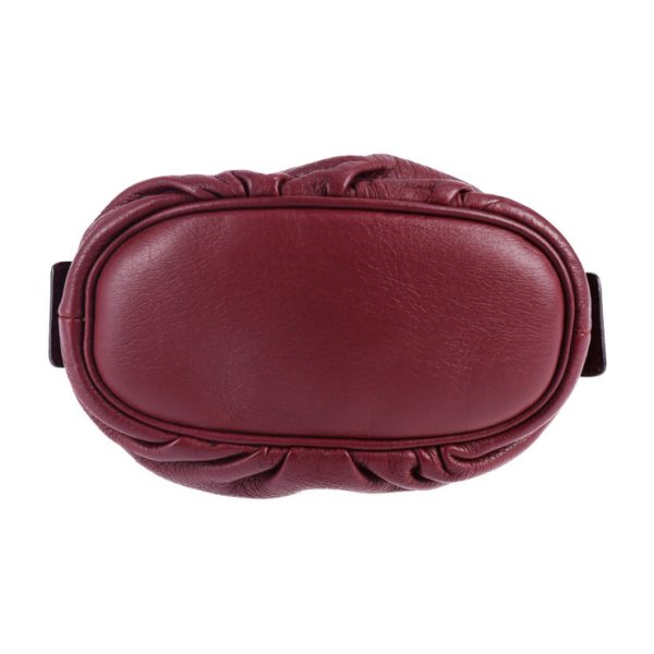 2126093008460 4 GUCCI Bamboo Pouch Leather Purple