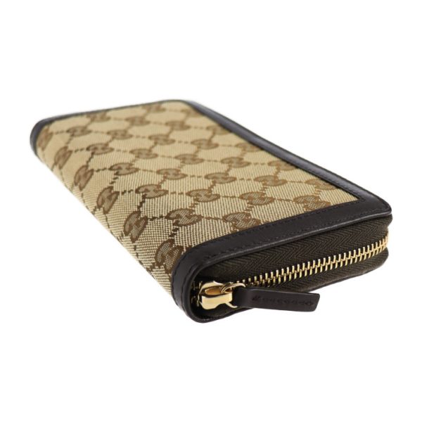 2126093008463 5 GUCCI Long Wallet GG Canvas Brown