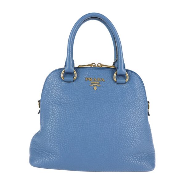 2127013002494 1 Prada Leather Handbag Cobalto