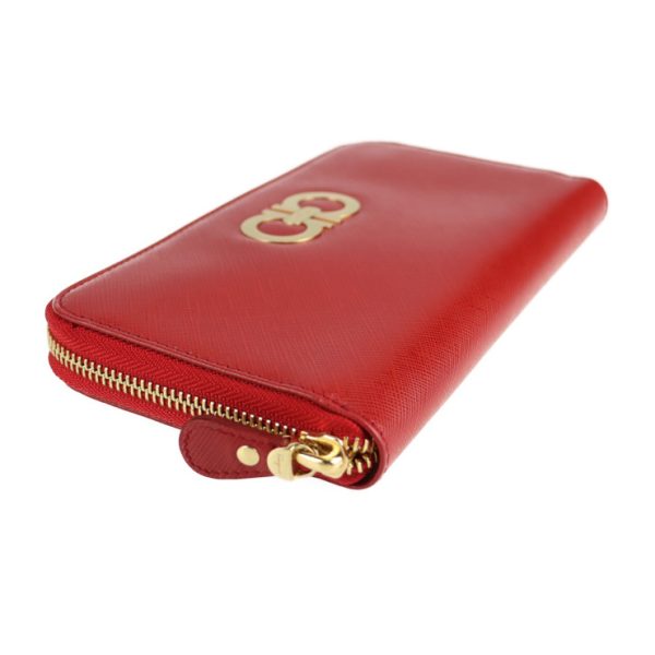 2127043007550 4 Salvatore Ferragamo Gancini Long Wallet Red