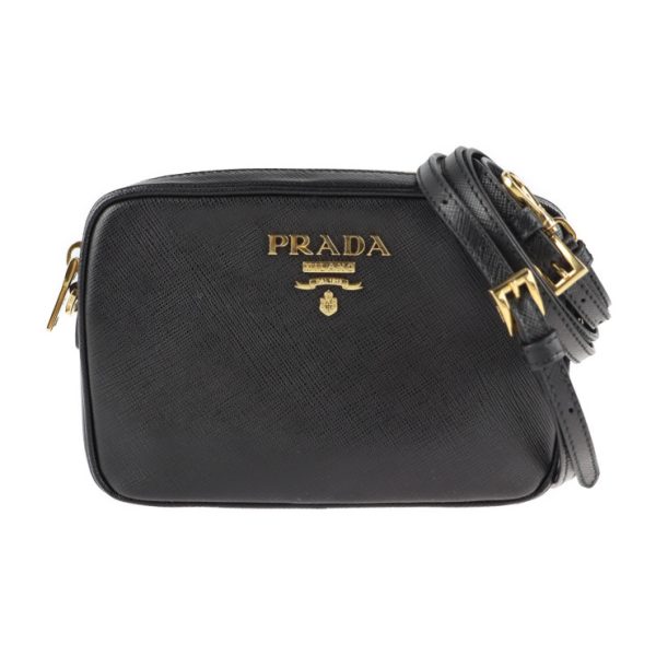 2127043007561 1 Prada Saffiano Leather Shoulder Bag Nero