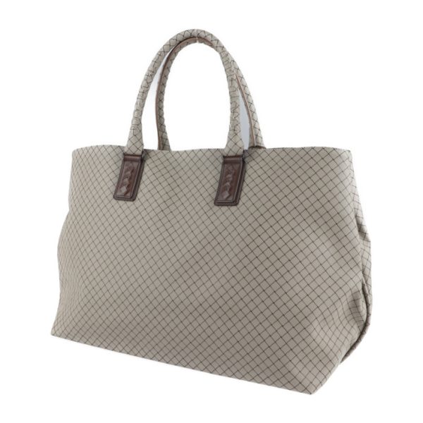 2127043007569 2 Bottega Veneta Intreccio Jet Marco Polo Tote PVC Leather Gray Bag