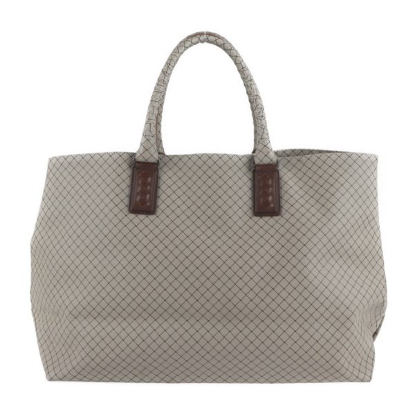 2127043007569 3 Bottega Veneta Intreccio Jet Marco Polo Tote PVC Leather Gray Bag