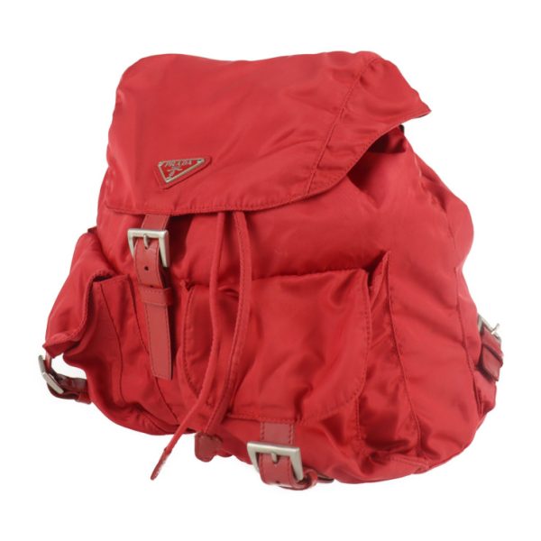 2127053007475 2 Prada Nylon Leather Daypack Red