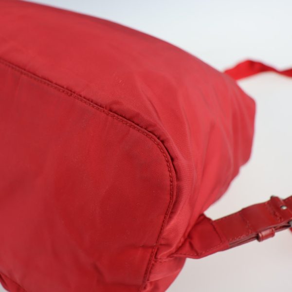 2127053007475 5 Prada Nylon Leather Daypack Red