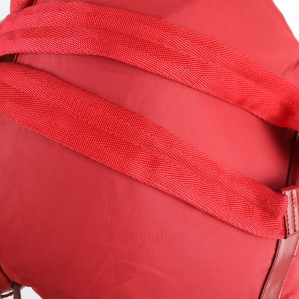 2127053007475 6 Prada Nylon Leather Daypack Red