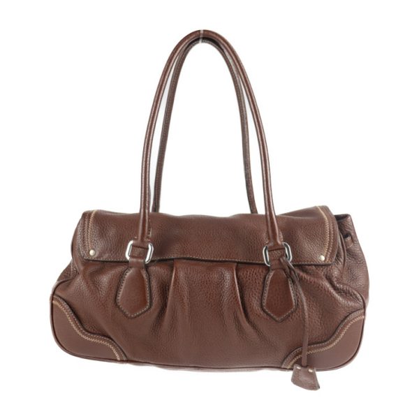 2127053007484 3 Prada Leather Handbag Bruciato