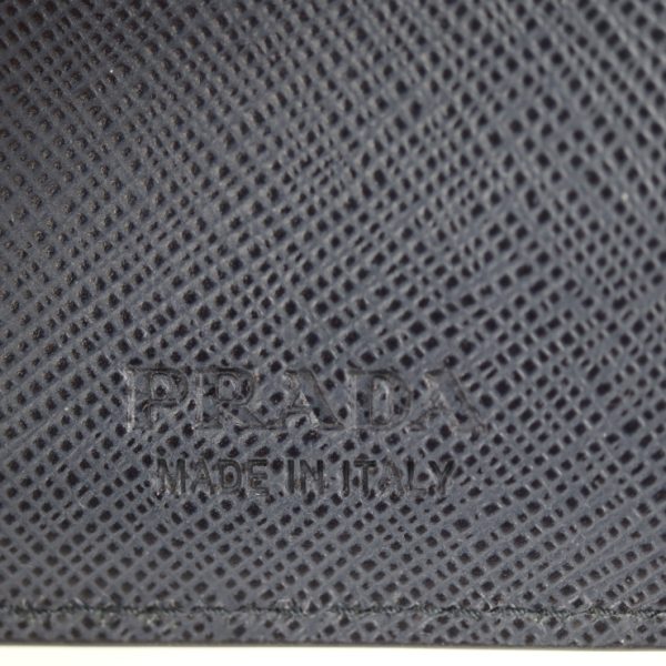 2128013007612 7 Prada Saffiano Leather Card Case Cobalto