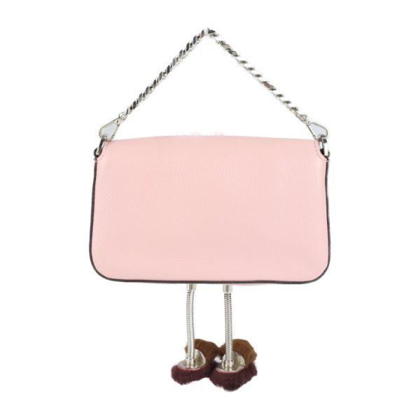 2128083008430 2 Fendi Micro Bucket Bag Bugs Monster Leather Pink Multicolor