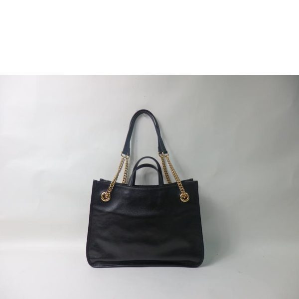 21281 2 Gucci 1955 Horsebit Leather Gold Hardware Black