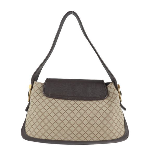 2128103007310 3 GUCCI Diamante Shoulder Bag Canvas Leather Beige Brown